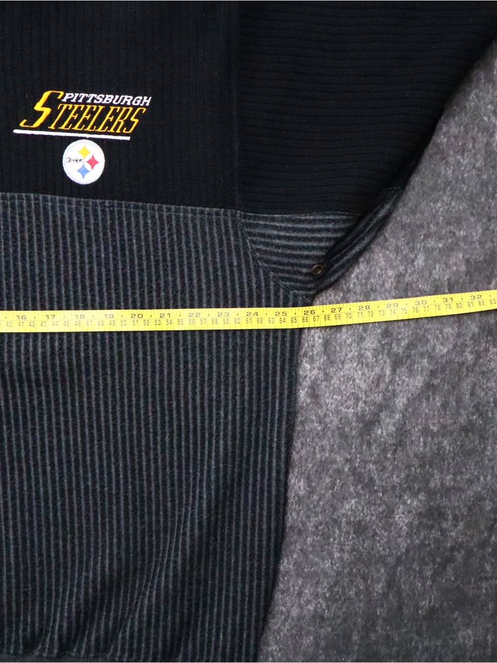 Vintage Pittsburgh Steelers Lee Sport 1/4 Zip Pullover Sweater Knit Size L NFL - Picture 5 of 5